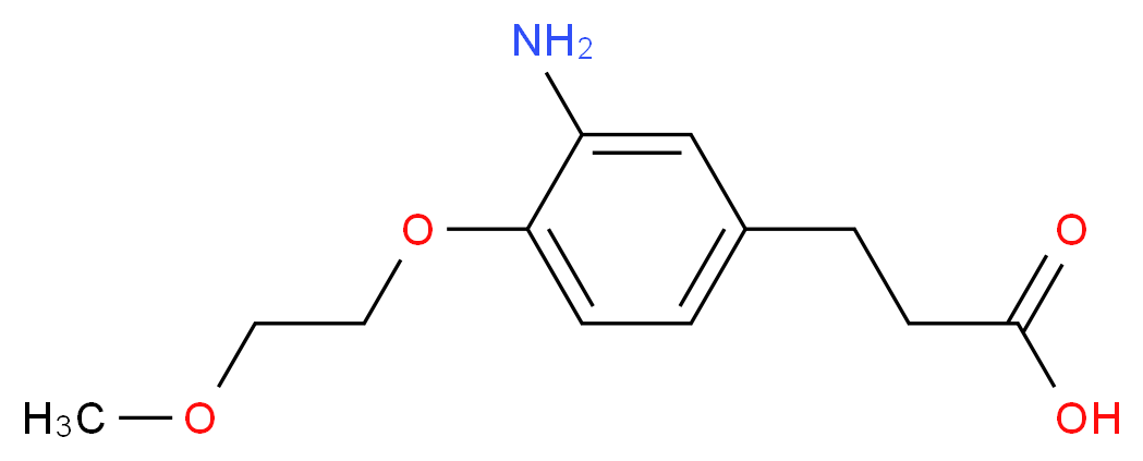 3-[3-amino-4-(2-methoxyethoxy)phenyl]propanoic acid_Molecular_structure_CAS_284665-32-3)