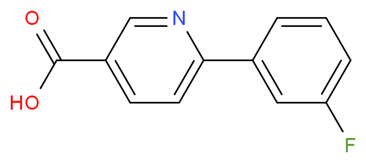 6-(3-FLUOROPHENYL)NICOTINIC ACID_Molecular_structure_CAS_582325-22-2)