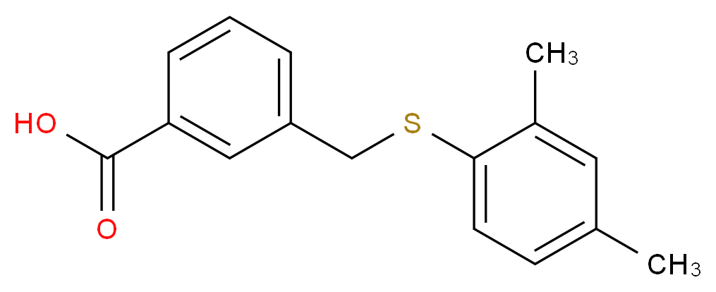 3-{[(2,4-dimethylphenyl)thio]methyl}benzoic acid_Molecular_structure_CAS_)