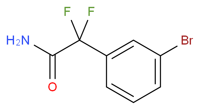2-(3-bromophenyl)-2,2-difluoroacetamide_Molecular_structure_CAS_)