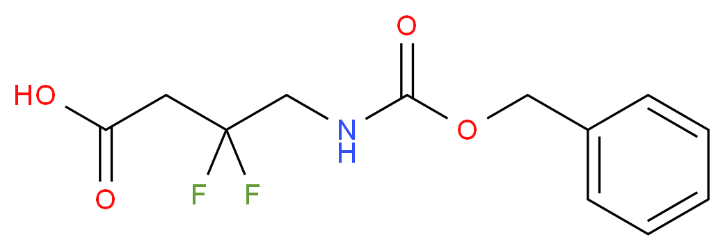 4-{[(benzyloxy)carbonyl]amino}-3,3-difluorobutanoic acid_Molecular_structure_CAS_)