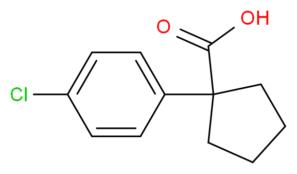 1-(4-Chlorophenyl)cyclopentanecarboxylic acid_Molecular_structure_CAS_80789-69-1)