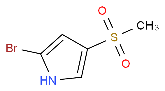2-bromo-4-(methylsulfonyl)-1H-pyrrole_Molecular_structure_CAS_)