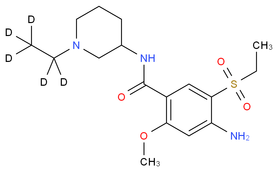 4-Amino-N-(1-ethyl-3-piperidinyl)-5-(ethylsulfonyl)-2-methoxybenzamide-d5_Molecular_structure_CAS_)