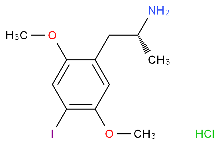 (R)(-)-DOI hydrochloride_Molecular_structure_CAS_82864-02-6)