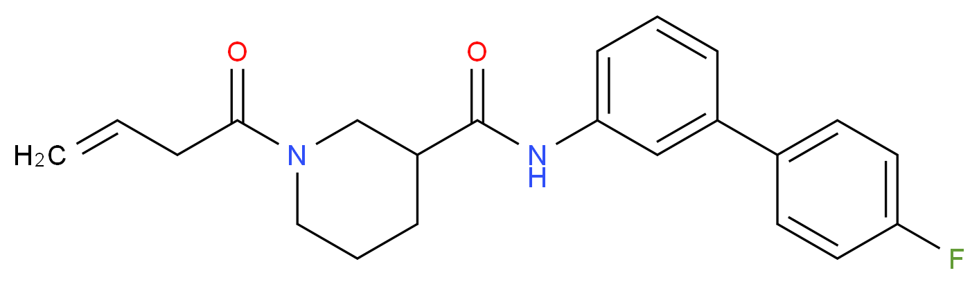 1-(3-butenoyl)-N-(4'-fluoro-3-biphenylyl)-3-piperidinecarboxamide_Molecular_structure_CAS_)