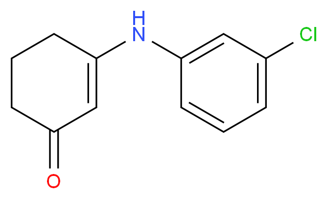 3-[(3-Chlorophenyl)amino]cyclohex-2-en-1-one_Molecular_structure_CAS_)