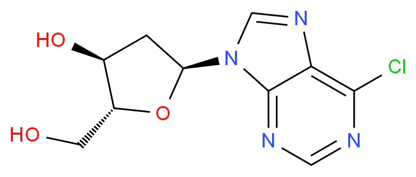 (2R,3S,5S)-5-(6-chloro-9H-purin-9-yl)-2-(hydroxymethyl)tetrahydrofuran-3-ol_Molecular_structure_CAS_623925-47-3)