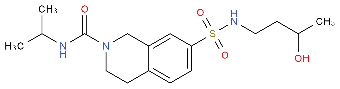 7-{[(3-hydroxybutyl)amino]sulfonyl}-N-isopropyl-3,4-dihydroisoquinoline-2(1H)-carboxamide_Molecular_structure_CAS_)