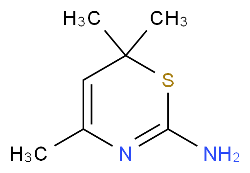 4,6,6-Trimethyl-6H-[1,3]thiazin-2-ylamine_Molecular_structure_CAS_2953-81-3)