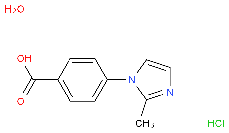 4-(2-Methyl-1H-imidazol-1-yl)benzoic acid hydrochloride hydrate_Molecular_structure_CAS_921938-78-5)