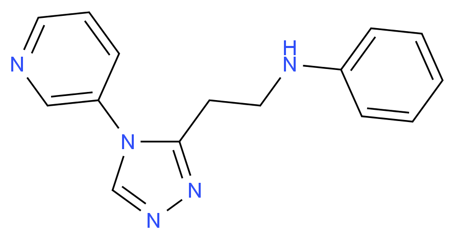 N-[2-(4-pyridin-3-yl-4H-1,2,4-triazol-3-yl)ethyl]aniline_Molecular_structure_CAS_)