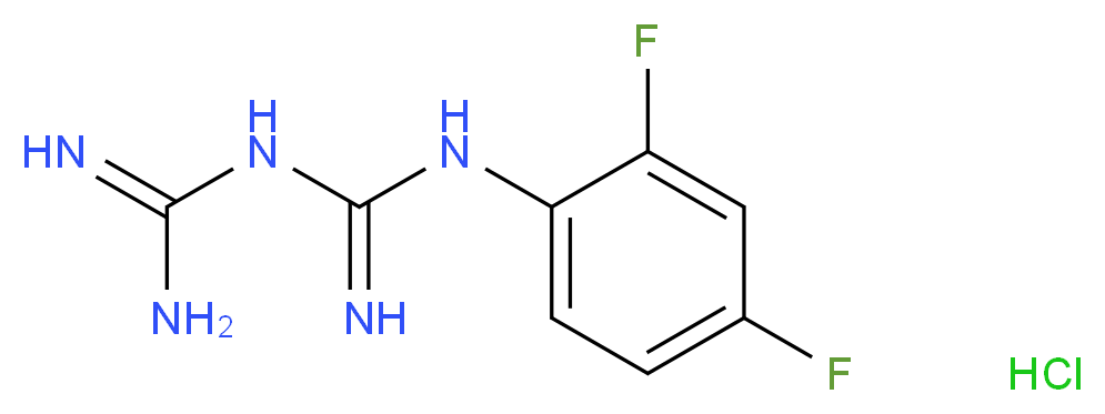 1-(2,4-Difluorophenyl)biguanide hydrochloride 97%_Molecular_structure_CAS_66088-52-6)