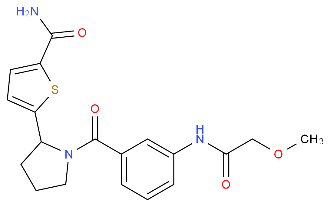5-(1-{3-[(methoxyacetyl)amino]benzoyl}-2-pyrrolidinyl)-2-thiophenecarboxamide_Molecular_structure_CAS_)
