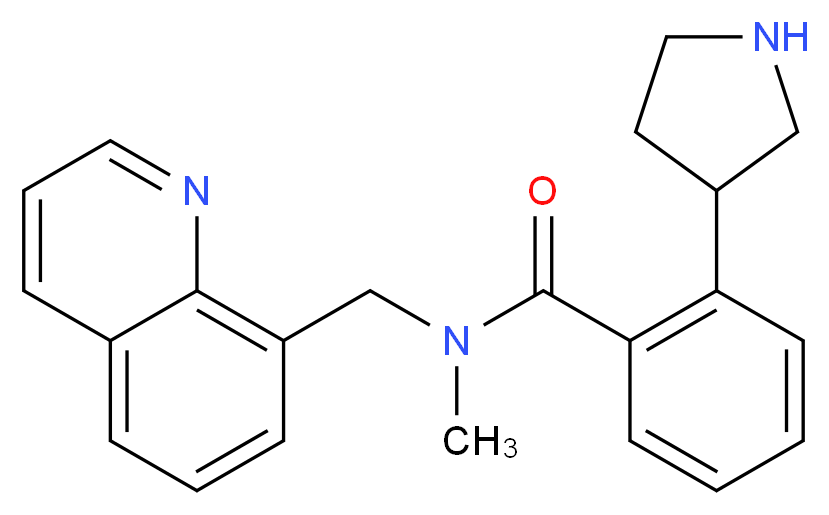 N-methyl-2-(3-pyrrolidinyl)-N-(8-quinolinylmethyl)benzamide_Molecular_structure_CAS_)