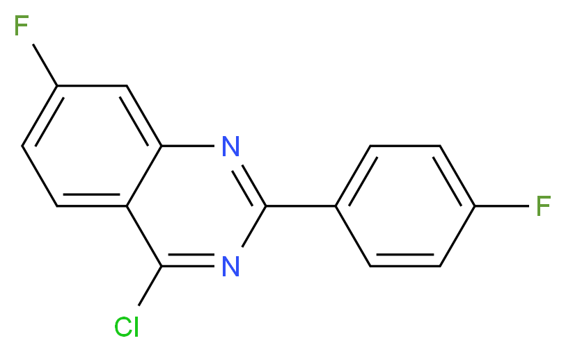 4-CHLORO-7-FLUORO-2-(4-FLUORO-PHENYL)-QUINAZOLINE_Molecular_structure_CAS_885277-44-1)