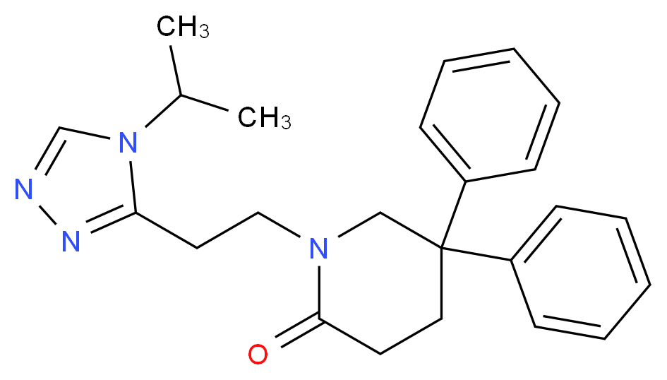 1-[2-(4-isopropyl-4H-1,2,4-triazol-3-yl)ethyl]-5,5-diphenylpiperidin-2-one_Molecular_structure_CAS_)