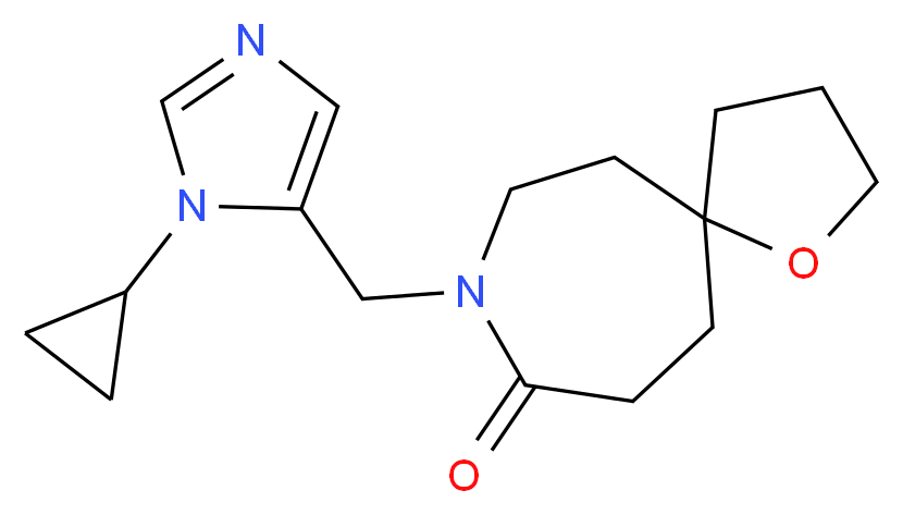 8-[(1-cyclopropyl-1H-imidazol-5-yl)methyl]-1-oxa-8-azaspiro[4.6]undecan-9-one_Molecular_structure_CAS_)