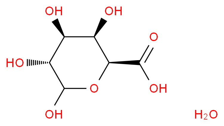 (2S,3R,4S,5R)-3,4,5,6-tetrahydroxytetrahydro-2H-pyran-2-carboxylic acid hydrate_Molecular_structure_CAS_)