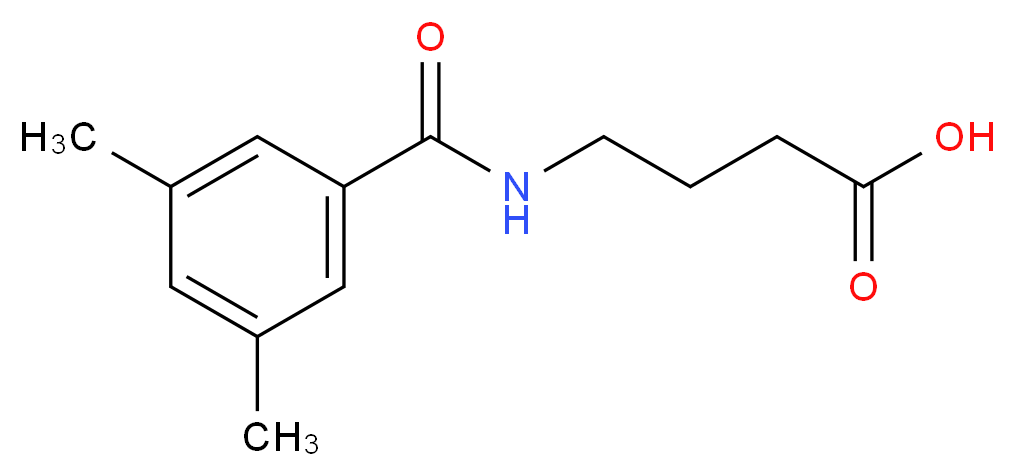 4-[(3,5-dimethylbenzoyl)amino]butanoic acid_Molecular_structure_CAS_)