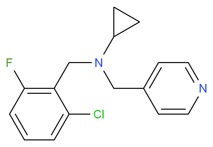 (2-chloro-6-fluorobenzyl)cyclopropyl(pyridin-4-ylmethyl)amine_Molecular_structure_CAS_)