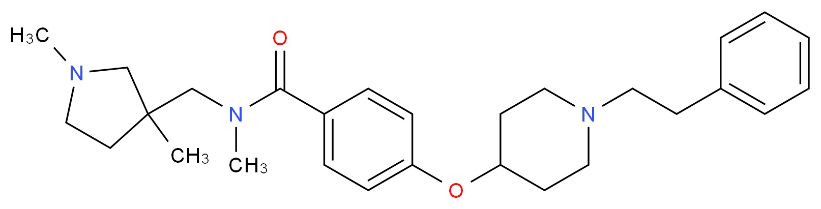 N-[(1,3-dimethyl-3-pyrrolidinyl)methyl]-N-methyl-4-{[1-(2-phenylethyl)-4-piperidinyl]oxy}benzamide_Molecular_structure_CAS_)