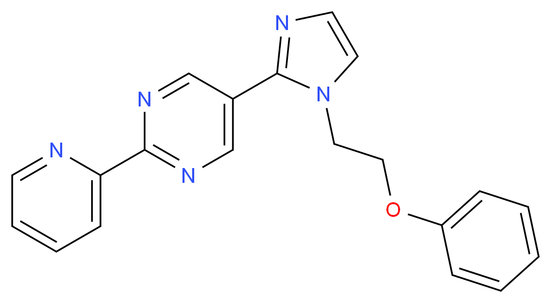 5-[1-(2-phenoxyethyl)-1H-imidazol-2-yl]-2-pyridin-2-ylpyrimidine_Molecular_structure_CAS_)