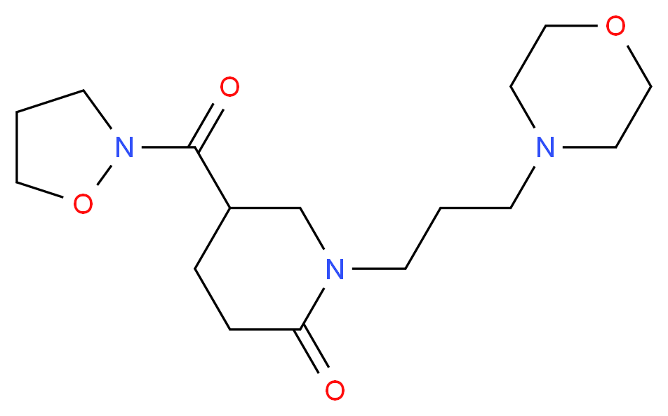 5-(2-isoxazolidinylcarbonyl)-1-[3-(4-morpholinyl)propyl]-2-piperidinone_Molecular_structure_CAS_)