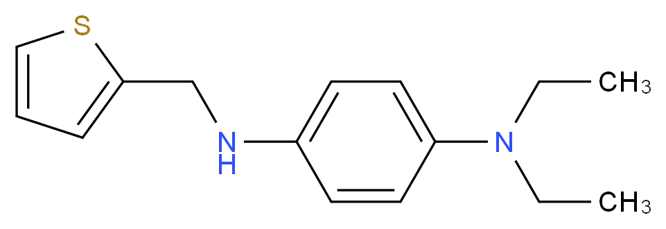 N,N-diethyl-N'-(thien-2-ylmethyl)benzene-1,4-diamine_Molecular_structure_CAS_)