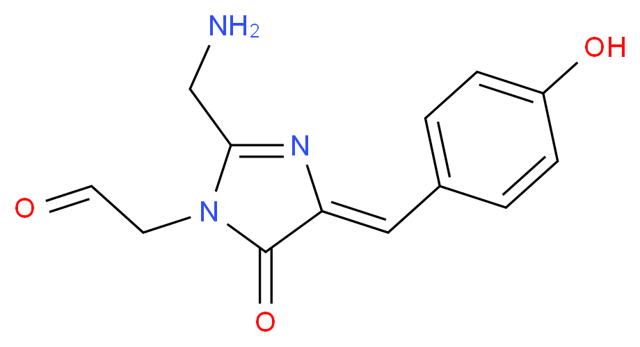 [2-(Methyleneamine)-4-(4-Hydroxy-Benzylidine)-5-Oxo-4,5-Dihydro-Imidazol-1-Yl]-Acetaldehyde_Molecular_structure_CAS_)