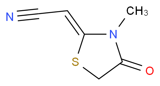 (2Z)-(3-methyl-4-oxo-1,3-thiazolidin-2-ylidene)acetonitrile_Molecular_structure_CAS_56196-65-7)