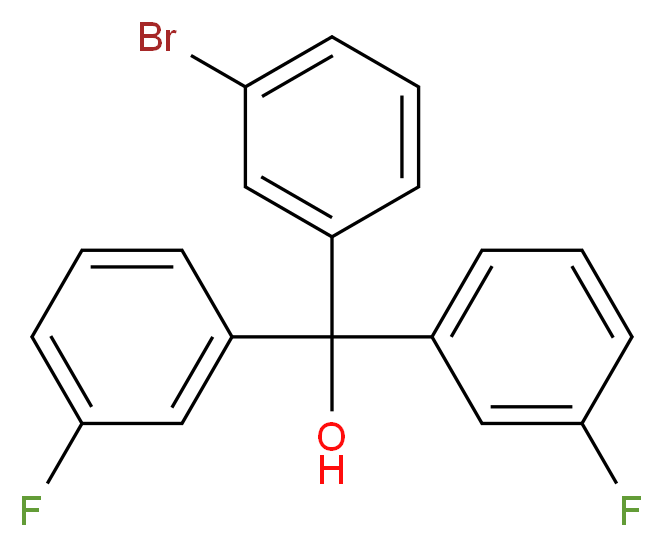 3-Bromo-3',3''-difluorotrityl alcohol 95%_Molecular_structure_CAS_)