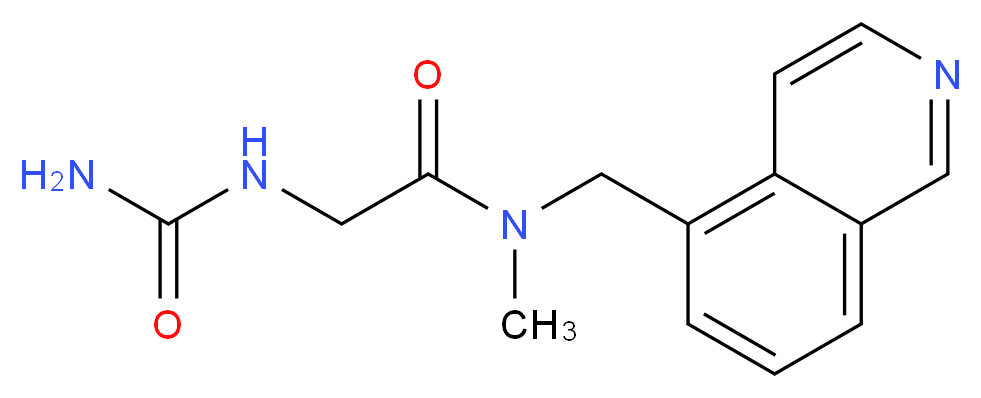 N~2~-(aminocarbonyl)-N~1~-(5-isoquinolinylmethyl)-N~1~-methylglycinamide_Molecular_structure_CAS_)