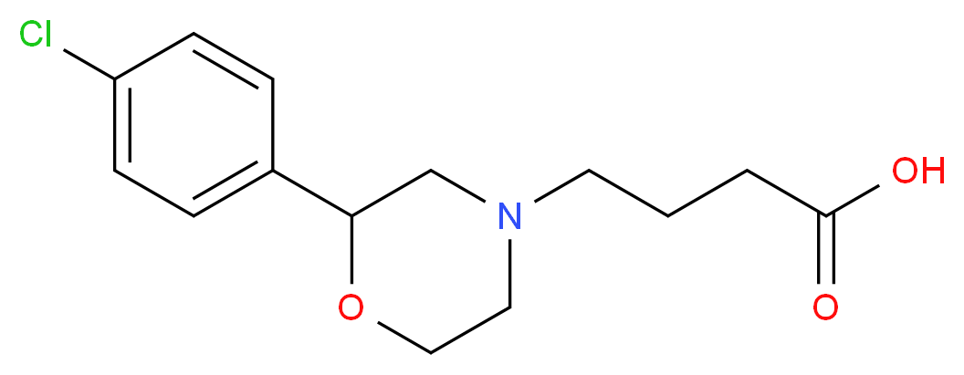 4-[2-(4-chlorophenyl)morpholin-4-yl]butanoic acid_Molecular_structure_CAS_)