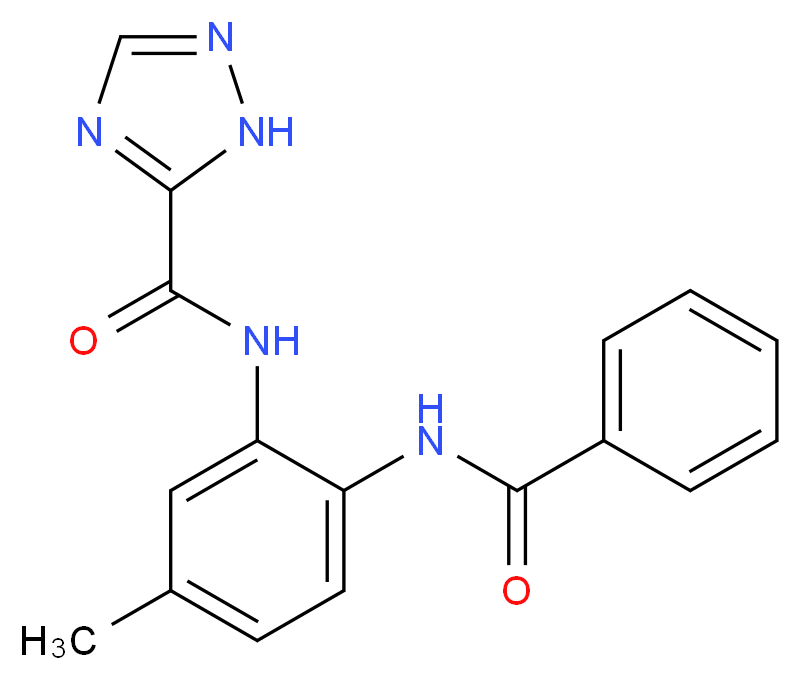 N-[2-(benzoylamino)-5-methylphenyl]-1H-1,2,4-triazole-5-carboxamide_Molecular_structure_CAS_)