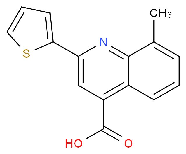 8-Methyl-2-thien-2-ylquinoline-4-carboxylic acid_Molecular_structure_CAS_33289-45-1)