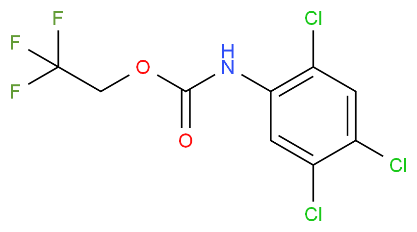 2,2,2-trifluoroethyl 2,4,5-trichlorophenylcarbamate_Molecular_structure_CAS_)