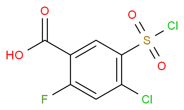 4-Chloro-5-chlorosulphonyl-2-fluorobenzoic acid_Molecular_structure_CAS_)