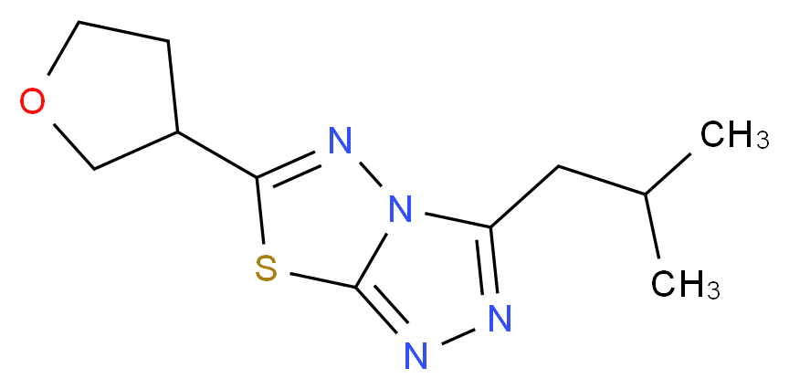 3-isobutyl-6-(tetrahydrofuran-3-yl)[1,2,4]triazolo[3,4-b][1,3,4]thiadiazole_Molecular_structure_CAS_)