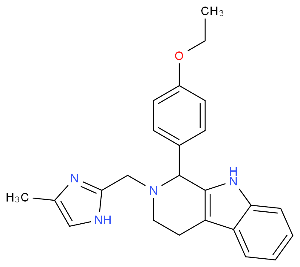1-(4-ethoxyphenyl)-2-[(4-methyl-1H-imidazol-2-yl)methyl]-2,3,4,9-tetrahydro-1H-beta-carboline_Molecular_structure_CAS_)