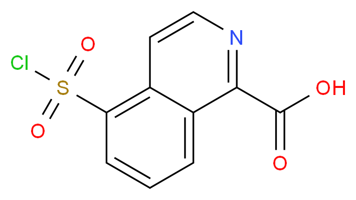 5-(chlorosulfonyl)isoquinoline-1-carboxylic acid_Molecular_structure_CAS_)