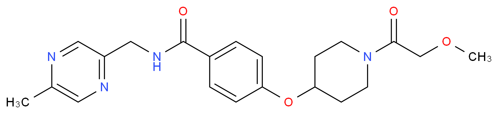 4-{[1-(methoxyacetyl)-4-piperidinyl]oxy}-N-[(5-methyl-2-pyrazinyl)methyl]benzamide_Molecular_structure_CAS_)