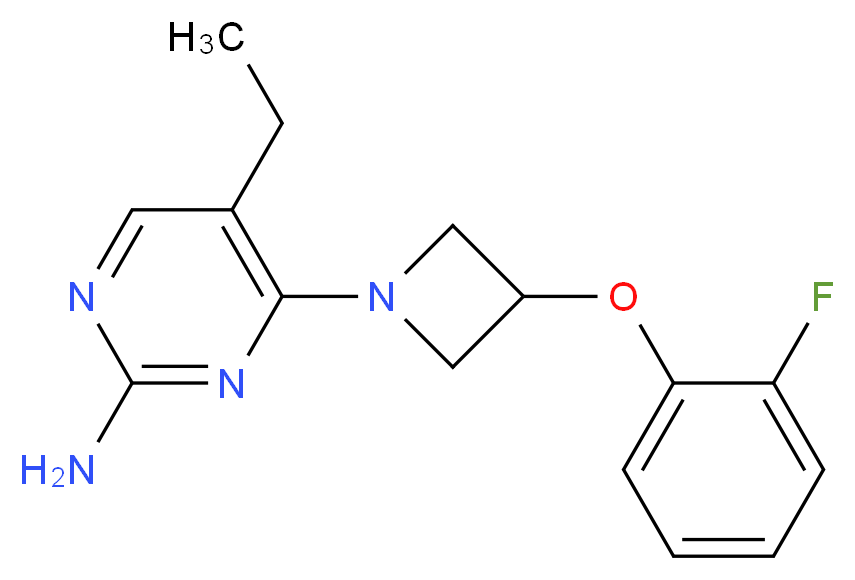 5-ethyl-4-[3-(2-fluorophenoxy)azetidin-1-yl]pyrimidin-2-amine_Molecular_structure_CAS_)