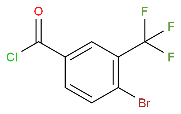 4-Bromo-3-(trifluoromethyl)benzoyl chloride_Molecular_structure_CAS_)