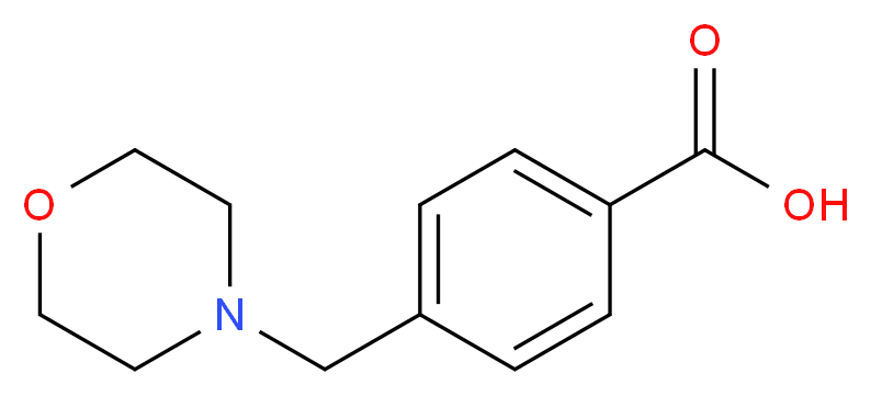 4-(morpholin-4-ylmethyl)benzoic acid_Molecular_structure_CAS_)
