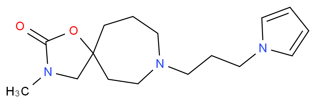 3-methyl-8-[3-(1H-pyrrol-1-yl)propyl]-1-oxa-3,8-diazaspiro[4.6]undecan-2-one_Molecular_structure_CAS_)