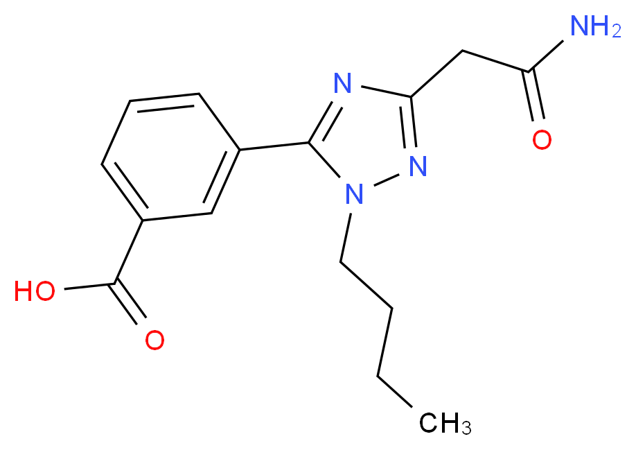 3-[3-(2-amino-2-oxoethyl)-1-butyl-1H-1,2,4-triazol-5-yl]benzoic acid_Molecular_structure_CAS_)