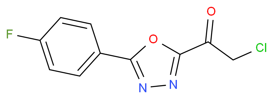 2-chloro-1-[5-(4-fluorophenyl)-1,3,4-oxadiazol-2-yl]ethanone_Molecular_structure_CAS_)
