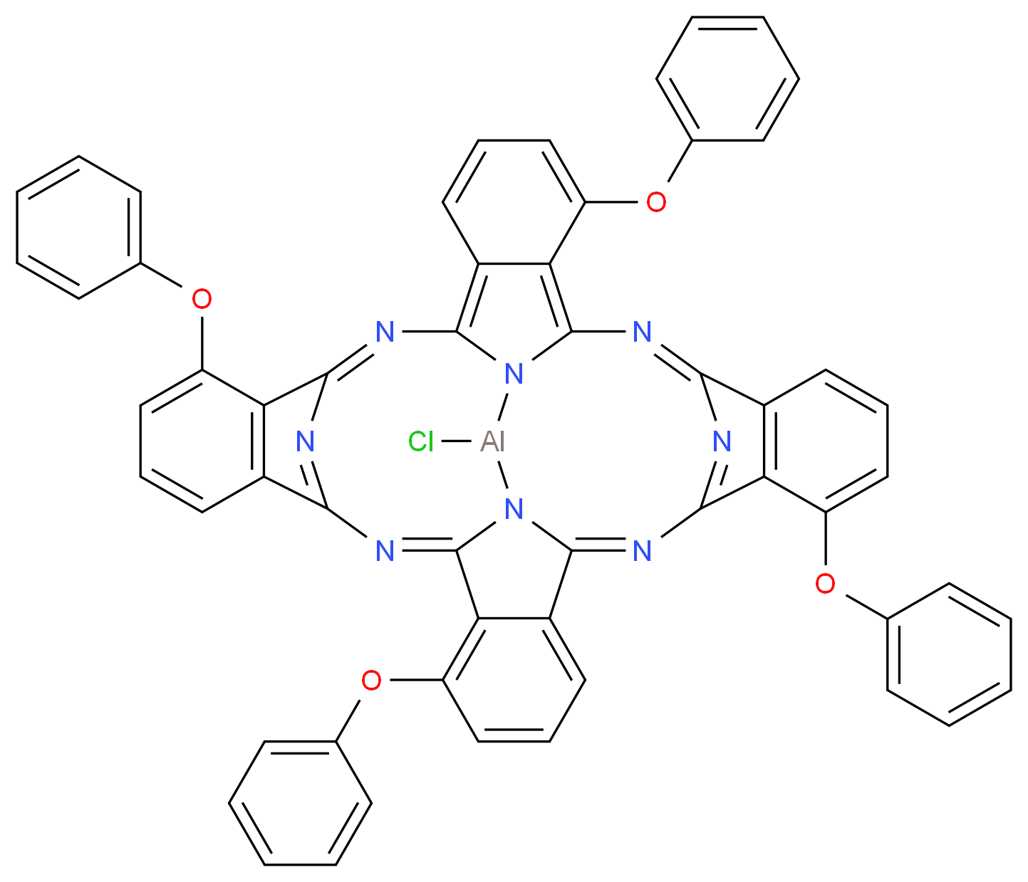 Aluminum 1,8,15,22-tetraphenoxy-29H,31H-phthalocyanine chloride_Molecular_structure_CAS_155613-94-8)