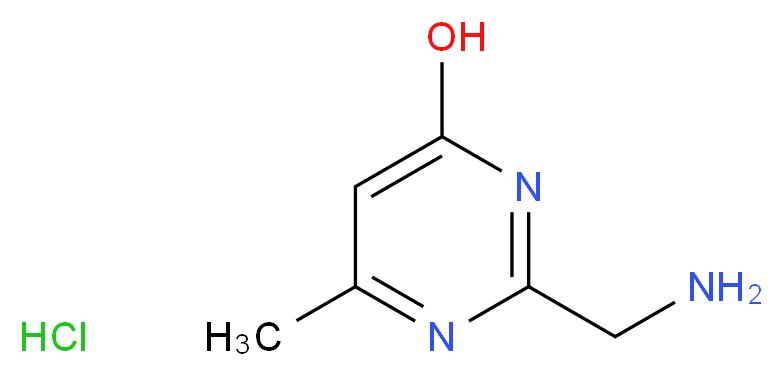 2-(aminomethyl)-6-methylpyrimidin-4-ol hydrochloride_Molecular_structure_CAS_5993-95-3)